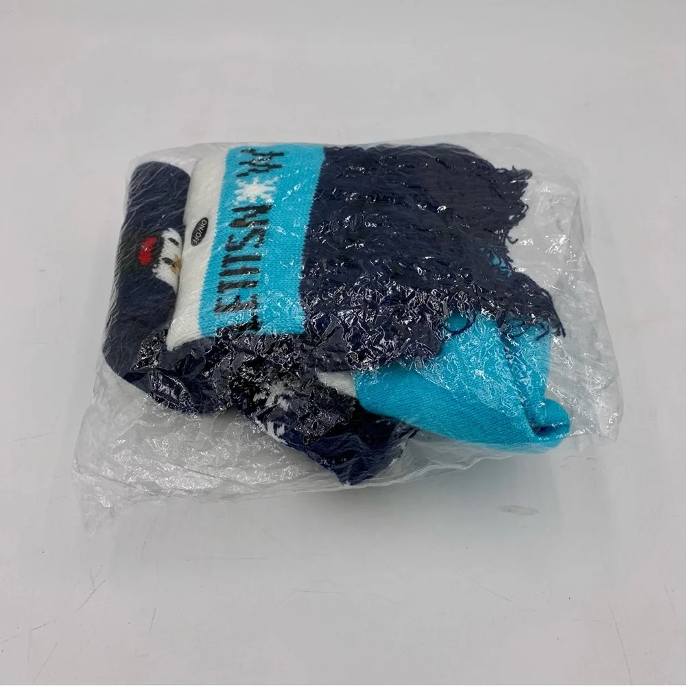 NWOT Christmas Gift Winter Hat Beanie Scarf LED Lights Let It‎ Snow Snowman Kids